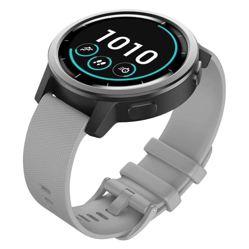 ISABAKE Strap for Garmin Vivoactive 4, Forerunner 255/265, 22mm Silicone Quick Release Replacement Band for Samsung Gear S3 Frontier/Classic Watch - Image 2